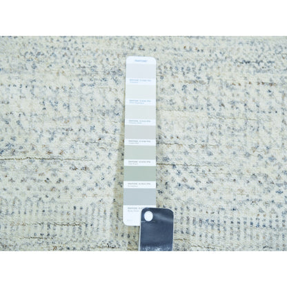 Modern and Contemporary Wool Hand Knotted Rug Grey 2.6x6.0 -O079825
