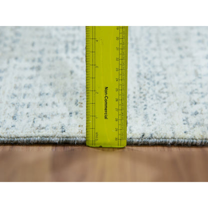 Modern and Contemporary Wool Hand Knotted Rug Grey No Border 2.7X12.0 -O079828