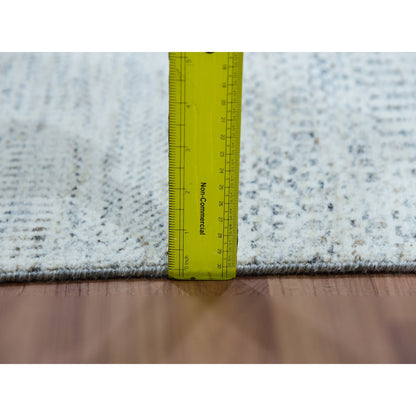 Modern and Contemporary Wool Hand Knotted Rug Grey No Border 2.5X21.9 -O079832