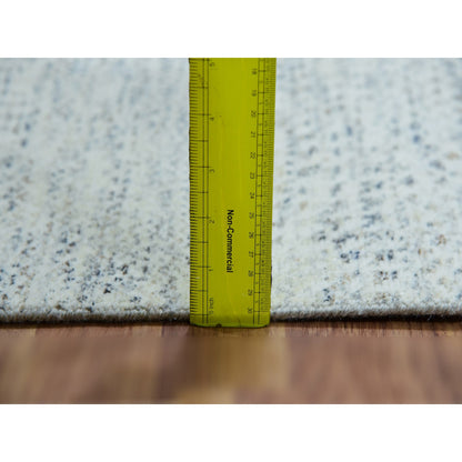 Modern and Contemporary Wool Hand Knotted Rug Grey 1.11X3.1  -O079834