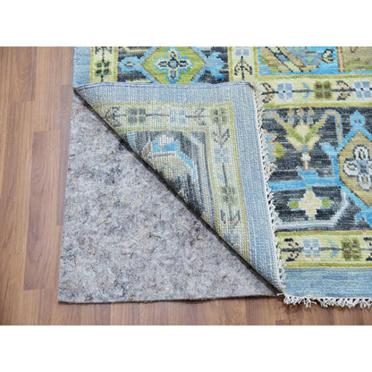 Heriz Wool Hand Knotted Rug Blue Gray 10.2X14.3 -O079847