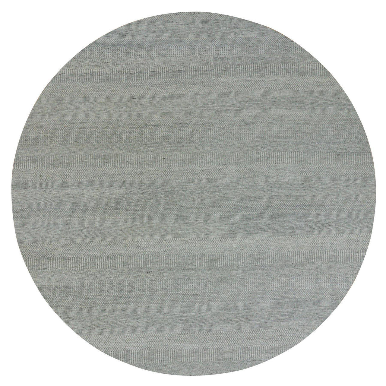 Gray 13'5" x 13'5" Modern and Contemporary Hand knotted Wool Rug - Sku: O079859