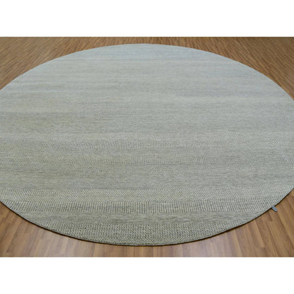 Modern and Contemporary Wool Hand Knotted Rug Grey No Border 13.5X13.5 -O079859