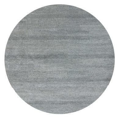 Modern and Contemporary Wool Hand Knotted Rug Grey No Border 13.8X13.9 -O079860