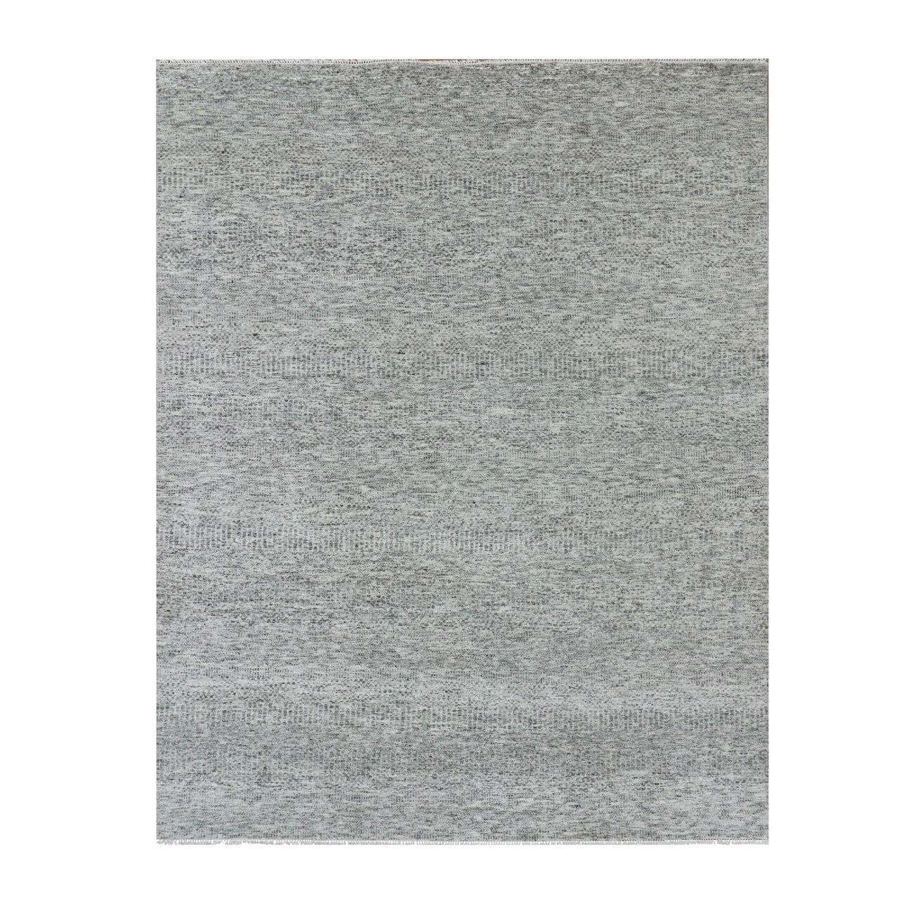 Gray 8'0" x 10'2" Modern and Contemporary Hand knotted Wool Rug - Sku: O079863