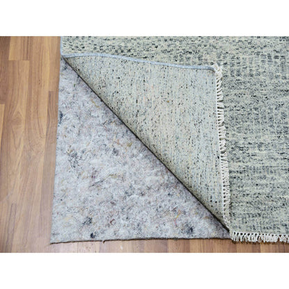Modern and Contemporary Wool Hand Knotted Rug Grey No Border 8.0X10.2 -O079863