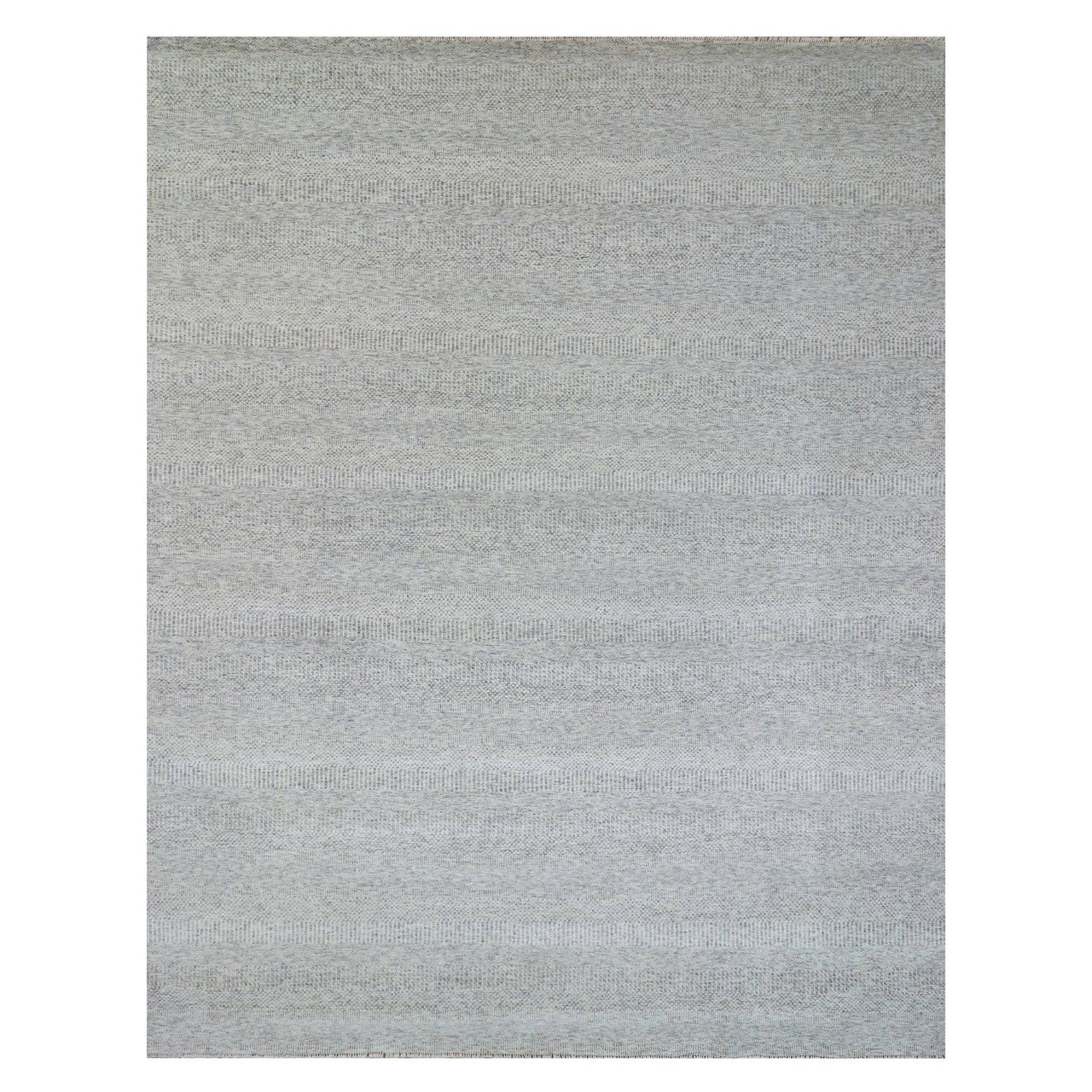Gray 11'10" x 15'0" Modern and Contemporary Hand knotted Wool Rug - Sku: O079864