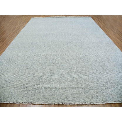 Modern and Contemporary Wool Hand Knotted Rug Grey No Border 11.10X15.0 -O079864