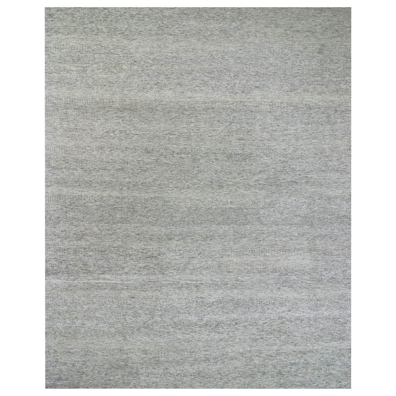 Gray 12'0" x 15'0" Modern and Contemporary Hand knotted Wool Rug - Sku: O079865