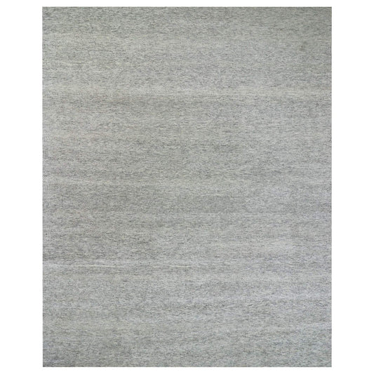 Modern and Contemporary Wool Hand Knotted Rug Grey No Border 12.0X15.0 -O079865