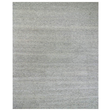 Modern and Contemporary Wool Hand Knotted Rug Grey No Border 12.0X15.0 -O079865