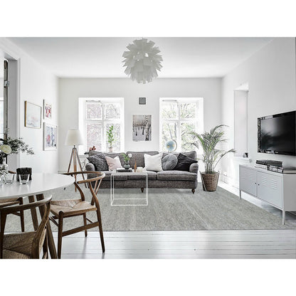 Modern and Contemporary Wool Hand Knotted Rug Grey No Border 12.0X15.0 -O079865