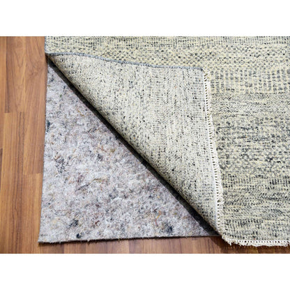 Modern and Contemporary Wool Hand Knotted Rug Grey No Border 12.0X15.0 -O079865
