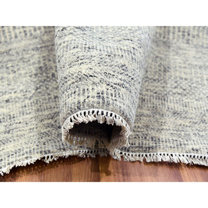 Modern and Contemporary Wool Hand Knotted Rug Grey No Border 12.0X15.0 -O079865