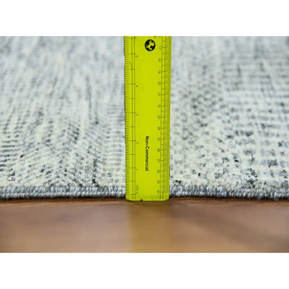 Modern and Contemporary Wool Hand Knotted Rug Grey No Border 2.5X26.3 -O079880