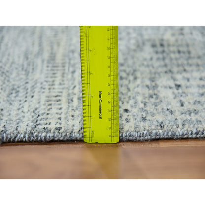 Modern and Contemporary Wool Hand Knotted Rug Grey No Border 2.7X9.10 -O079881