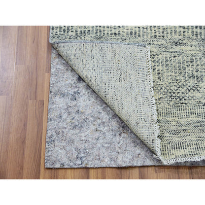 Modern and Contemporary Wool Hand Knotted Rug Grey No Border 2.5X28.3 -O079882