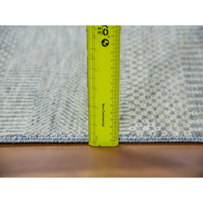 Modern and Contemporary Wool Hand Knotted Rug Grey No Border 2.5X26.2 -O079884