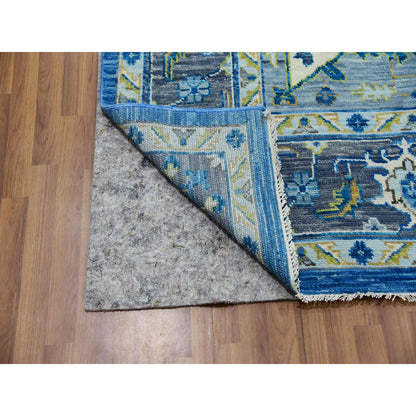 Heriz Wool Hand Knotted Rug Blue Gray 9.2X12.0 -O079928