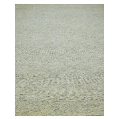 Modern and Contemporary Wool Hand Knotted Rug Ivory No Border 11.11X14.11 -O079973