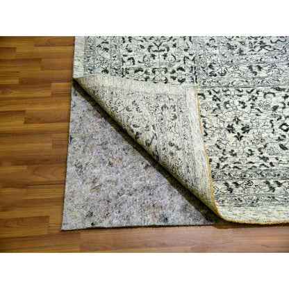 Mamluk Wool Hand Knotted Rug Ivory Ivory 14.1X17.9 -O079982
