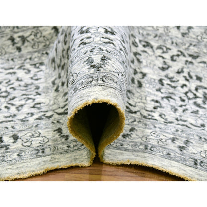 Mamluk Wool Hand Knotted Rug Ivory Ivory 12.1X15.4 -O079983