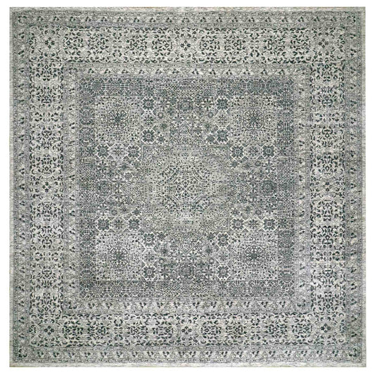 Mamluk Wool Hand Knotted Rug Ivory Ivory 11.11X12.0 -O079984
