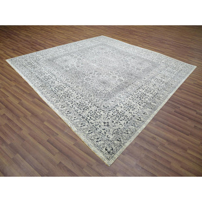 Mamluk Wool Hand Knotted Rug Ivory Ivory 11.11X12.0 -O079984