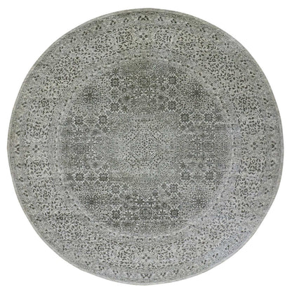 Mamluk Wool Hand Knotted Rug Ivory Ivory 11.10X11.10 -O079985
