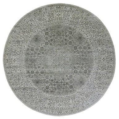 Mamluk Wool Hand Knotted Rug Ivory Ivory 11.10X11.10 -O079985