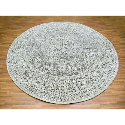 Mamluk Wool Hand Knotted Rug Ivory Ivory 10.0X10.1 -O079986