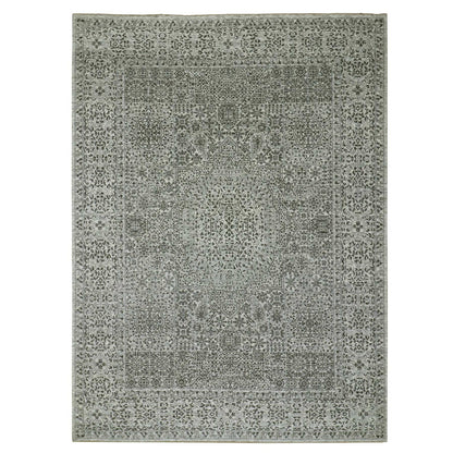 Mamluk Wool Hand Knotted Rug Ivory Ivory 9.0X12.2 -O079987