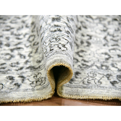 Mamluk Wool Hand Knotted Rug Ivory Ivory 9.0X12.2 -O079987