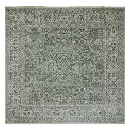 Mamluk Wool Hand Knotted Rug Ivory Ivory 9.11X10.2 -O079988