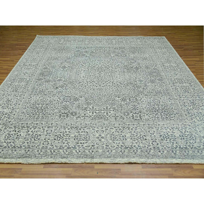 Mamluk Wool Hand Knotted Rug Ivory Ivory 9.11X10.2 -O079988