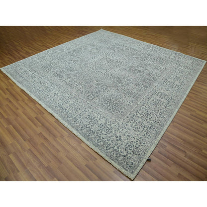 Mamluk Wool Hand Knotted Rug Ivory Ivory 9.11X10.2 -O079988