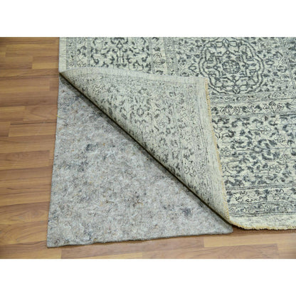 Mamluk Wool Hand Knotted Rug Ivory Ivory 9.11X10.2 -O079988