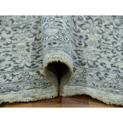 Mamluk Wool Hand Knotted Rug Ivory Ivory 9.11X10.2 -O079988