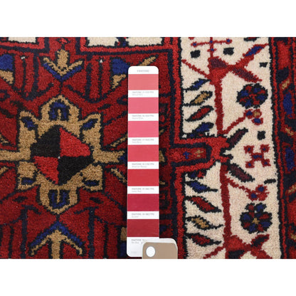 Persian Wool Hand Knotted Rug Ivory Honey Brown 3.0X11.4 -O080044