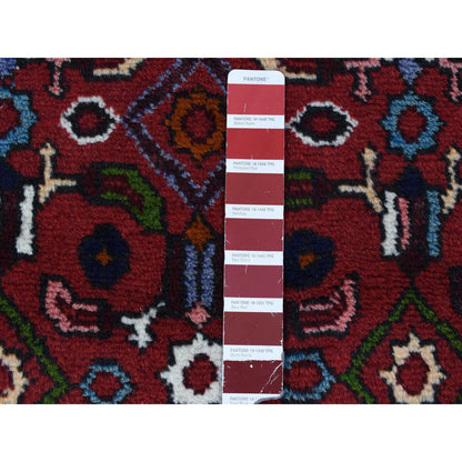Persian Wool Hand Knotted Rug Red Ivory 3.4X5.5 -O080181