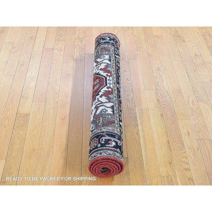 Heriz Wool Hand Knotted Rug Red 3.10x6.1 -O080186
