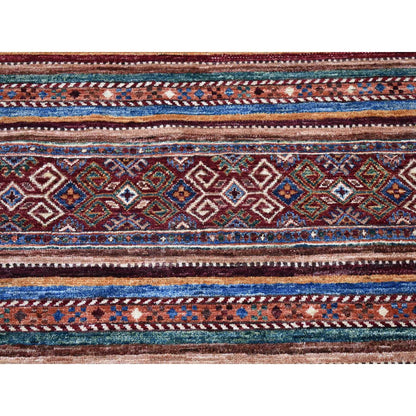 Kazak Wool Hand Knotted Rug Red No Border 3.5X5.0 -O080212