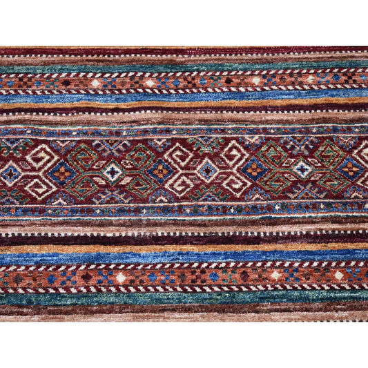 Kazak Wool Hand Knotted Rug Red No Border 3.5X5.0 -O080212