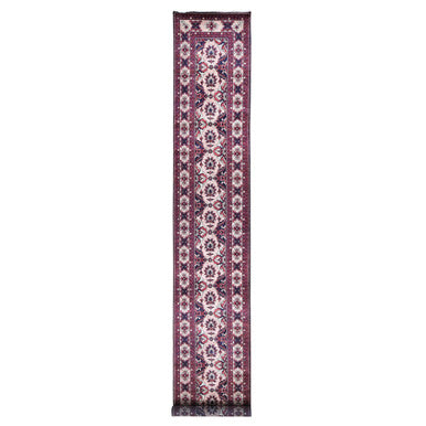 Tribal & Geometric Wool Hand Knotted Rug Pink Pink Sand 3.0X19.0 -O080237