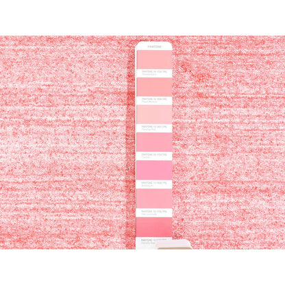 Modern and Contemporary Wool & Silk Hand Knotted Rug Pink No Border 2.6X17.9 -O080242