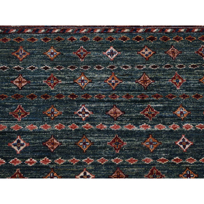 Kazak Wool Hand Knotted Rug Green No Border 3.6X5.3 -O080275