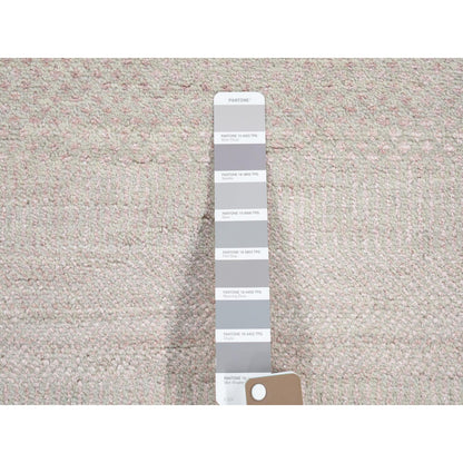 Modern and Contemporary Wool & Silk Hand Knotted Rug Grey No Border 2.6X11.3 -O080338