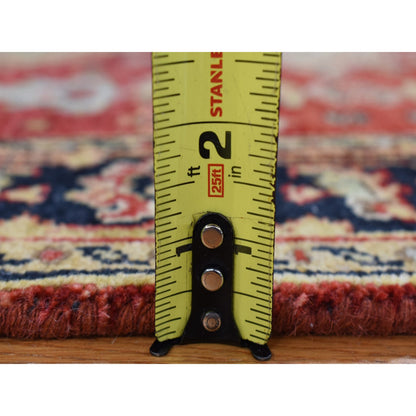 Heriz Wool Hand Knotted Rug Red Black 3.0X3.1 -O080348