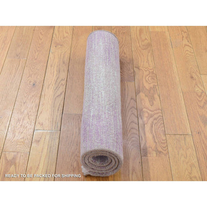 Modern and Contemporary Wool Hand Knotted Rug Pink No Border 2.2X3.3 -O080358