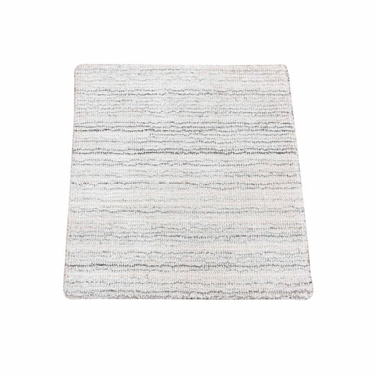 Modern and Contemporary Wool Hand Loomed Rug Ivory No Border 2.0X2.0 -O080359